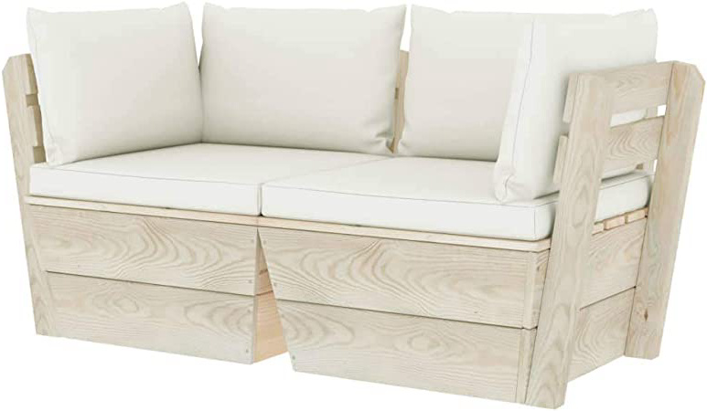 vidaXL Madera de Abeto Sofá