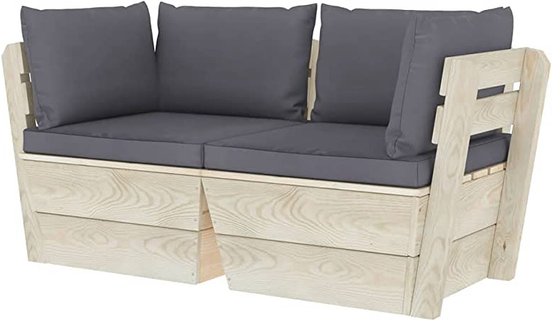 vidaXL Madera de Abeto Sofá