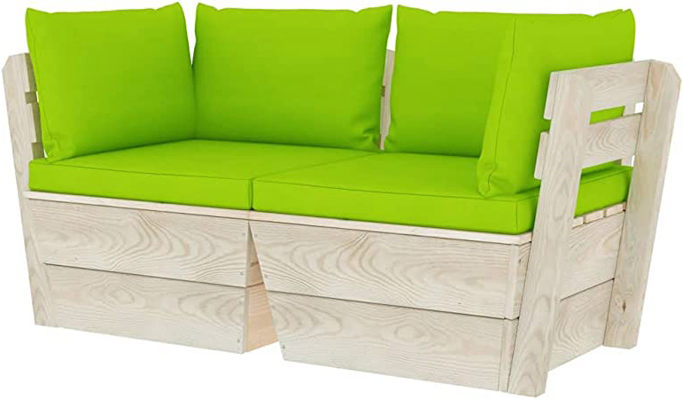 vidaXL Madera de Abeto Sofá