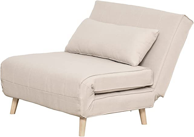 HOMCOM Sofá Cama Individual Tapizada