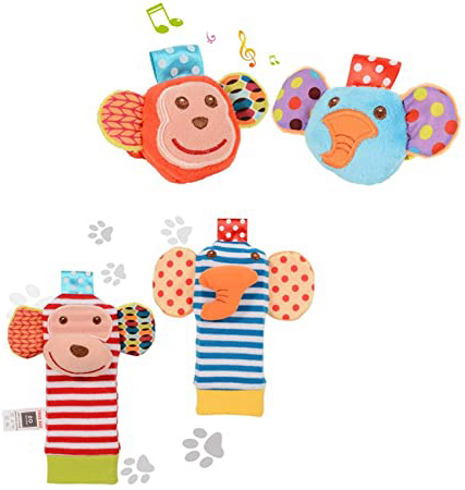 ThinkMax 4PCS Sonajeros para bebés,