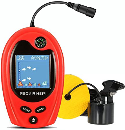 LUCKY Buscador de Pescado portátil para Kayaks Sonda de Profundidad de Mano Detector de Pescado Buscador de Profundidad Buscador de Pescado Hielo Pesca en Barco Pesca Regalos para Hombres Mujeres