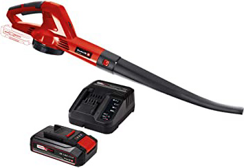 Einhell Expert GE-CL 18 Li E Soplador de hojas, tecnología Power X-Change 18V, flujo de aire de 210 km/h + Kit para principiantes con Batería 2,5 Ah duración de carga 50 m + Cargador Power X-Change