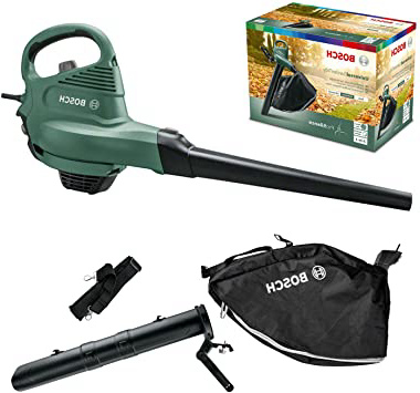 Bosch Home and Garden Bosch Soplador, Aspirador de Hojas UniversalGardenTidy (1800 W, Velocidad de Flujo de Aire: 165-285 km/h, en Caja)