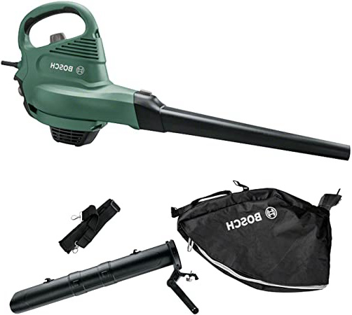Bosch Home and Garden 06008B1000 Bosch Soplador, Aspirador de Hojas UniversalGardenTidy (1800 W, Velocidad de Flujo de Aire: 165-285 km/h, en Caja)