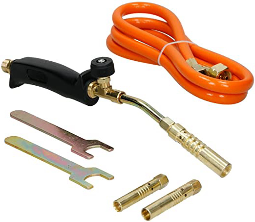 ECD Germany Antorcha de Gas Manual Quemador de Gas Soplete lanzallamas