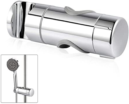 BBLIKE Soporte Ducha de Mano Soporte de Cabezal de Soporte Ducha Pared Reemplazable Diámetro de 19-25 MM Cromo Ajustable ABS 【2019 Nuevo Diseño Mejorado】