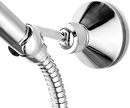 Towinle Soporte para Alcachofa de Ducha 1Pcs con Tornillo (un Taladro), Sujetación Firme sin Caerse, Ajustable Resistente al Agua Soporte para Alcachofa de Ducha de Pared para Baño (más estable)