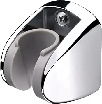 Homewell - Soporte de ducha para alcachofa de ducha, altura ajustable, gran ángulo ajustable para satisfacer cualquier cuarto de baño espacio-cromo