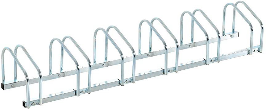 HOMCOM Aparcamiento 3/5/6 Bicicletas Soporte