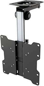 RICOO D0122, Soporte TV Techo, Giratorio, Plegable, Televisión 13-33" (33-84cm) Brazo Universal, Televisor LED/LCD/Curvo, VESA 75x75-200x200, Negro