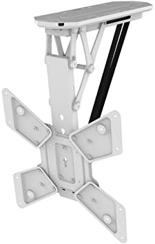 My Wall HL12WML Plegable, Motorizado Soporte de Techo para Televisores, 23 –-55 Pulgadas (58 – 140 cm), hasta 30 kg, Color Blanco