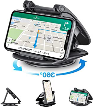 Soporte Móvil para Coche, Modohe Soporte Movil Coche Rotación de 360 Soporte Universal Movil Coche para Xiaomi iPhone11 Pro/11/Xs Max/Xs/Xr/X/8/7/6s Plus, Galaxy S10 Note 10+ Huawei Mate 30 Pro