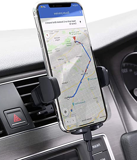 AUKEY Soporte Móvil Coche Rejillas del Aire 360 Grados Rotación Soporte Teléfono Coche Ventilación para iPhone XS / XS Max, Google Pixel 3 XL, Samsung, GPS y otros Smartphone