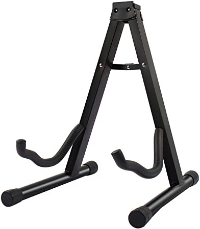 Display4top Soporte de guitarra Universal Plegable,A-Marco de la guitarra soporte para Guitarra Eléctrica Guitarras Acustica Electrica Bajo