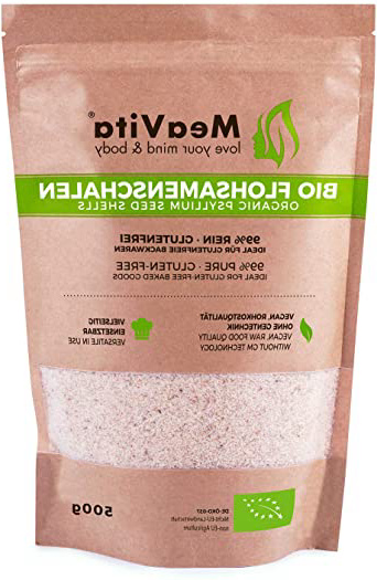 Cáscaras de psyllium orgánico MeaVita,