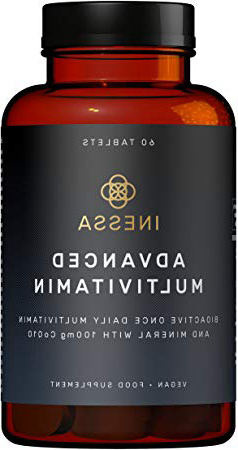 Multivitamínico de Inessa Wellness | Complejo Vitamínico contro el Cansancio con Coenzima q10 Antioxidante, Vitaminas A, B, C, D, E, K y Minerales | Complemento Vegano sin Gluten o Colorantes