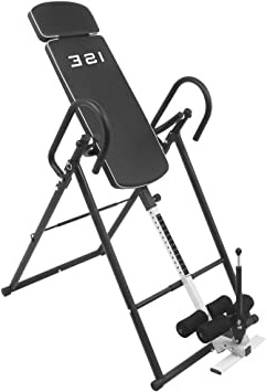 ISE Tabla de Inversión Plegable, Banco de Inversión Gravitacional para 180° Espalda Ejercicios en Casa Hogar, Tabla de Gravedad Invertida, Mesa de Inversión Ajustable 155-195cm, Máx 135kg, SY-ES10