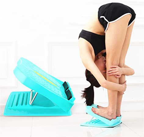 FJROnline tablas de inclinación ajustables y tierra/tobillo elástico, portatil Slant Board Posiciones de pies Stretch cuña tabla para hilo Aquiles pierna ejercicio muscular