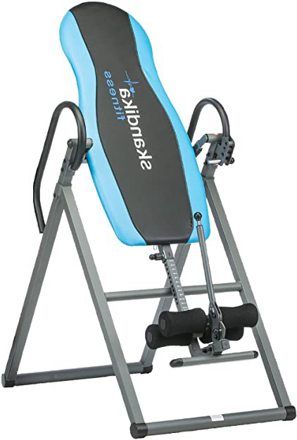 skandika Gravity Coach - Tabla de inversión - Plegable - Reduce el Dolor de Espalda - hasta 135 kg - Altura Desde 147 hasta 198 cm - 4 ángulos de Ajuste
