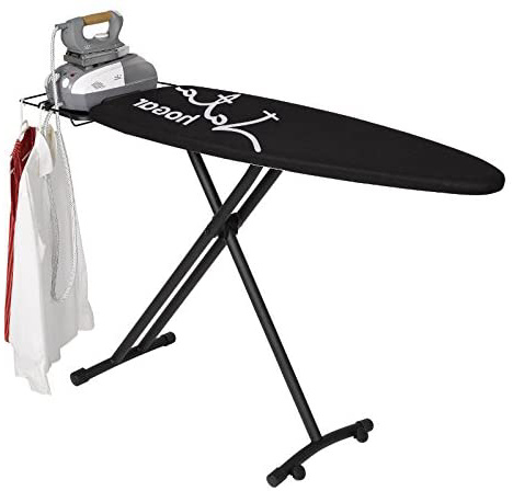 Jata Hogar Suprema Tabla de Planchar Ajustable en Altura y Plegable, Metal, Negro, 157 x 47x 7 cm