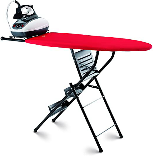 Jata Hogar 848S - Tabla de planchar multifunción (escalera especial centro de planchado), granate