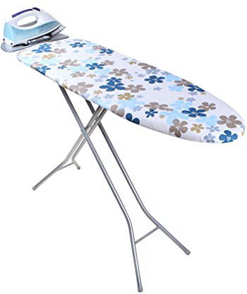 Orbegozo TP1000 Tabla de Planchar, Fabricada en Rejilla de Acero, Funda de Algodón, Soporte para Centros de Planchado, 110 X 33 cm