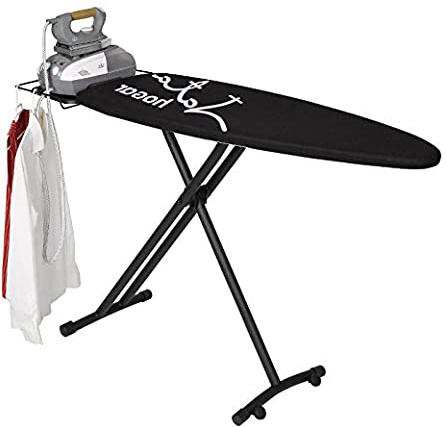Jata Hogar Suprema Tabla de Planchar Ajustable en Altura y Plegable, Metal, Negro, 157 x 47x 7 cm