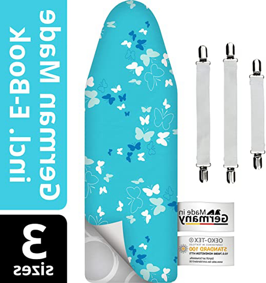 smart&gentle Funda de Tabla de Planchar 5 Capas, Ajustable, reflectora de Calor y Vapor, Funda para Tablas de Planchar de hasta 130x50 cm, L