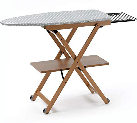 Arredamenti Italia Tabla de Planchar STIROCOMODO, Madera - Plegable - Regulable - Color: Madera de Cerezo Ar-It il Cuore del Legno