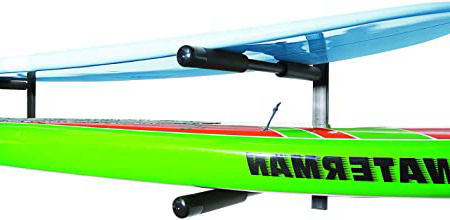 COR | 2 tablas de doble SUP | tabla de surf | Paddle Board pared del estante | Monte Heavy Duty | Acero revestido de polvo | Garantía de por vida