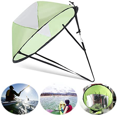 Wildlead Kayak Barco Vela de Viento Canoa Sup Paddle Tabla Vela con Ventana Transparente Pesca Remolque Barco Hinchable Fuera Board Drifting