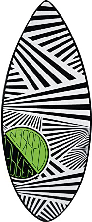 Osprey Surf Unisex Zigzag Tabla de Skimboard, Color Negro, 41-Inch