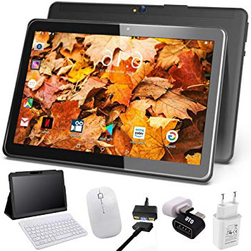 Tablet 10 Pulgadas 4G Android 9.0 4GB RAM 64GB de Memoria, Escalable 128GB - Tableta Dual SIM Quad Core Batería 8000mAh con Interfaz de Carga de Magnética - Soporte Netflix, WiFi, Bluetooth, GPS
