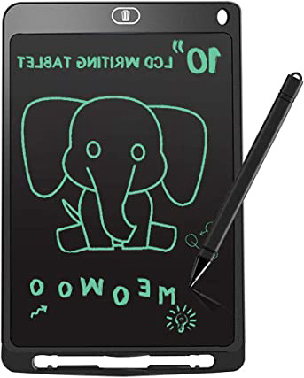 Meowoo Tablets de Escritura LCD Writing Tablet, 10 Pulgadas Niños Tableta Grafica Dibujo, Portátil Tableta de Dibujo, Con La Función Anti-Claro y Pluma de Línea Gruesa, Para Oficina, Escuela, Clase