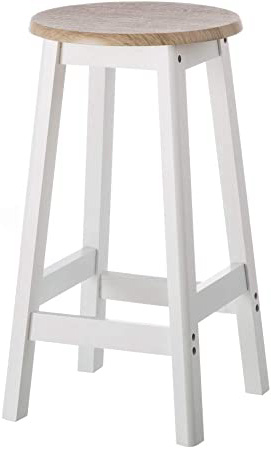 Taburete de cocina moderno blanco