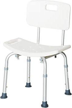 HOMCOM Silla ducha aluminio ayuda