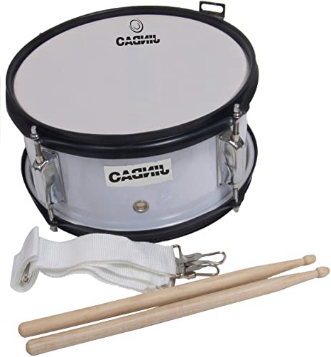 Tambor infantil para niños ROCKSTAR-JINBAO SMD1005-WH color blanco metálico