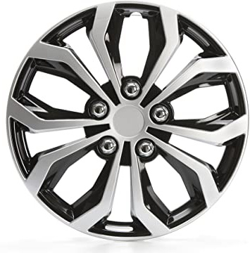 Cartrend 4 x Tapacubos Daytona Negro/Plata