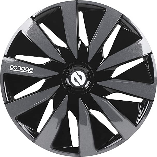 Sparco SPC1591BKGR Tapacubos Lazio, Negro/Gris,