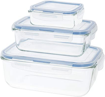 AKTIVE - Pack 3 recipientes