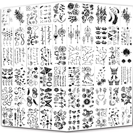 Pequeños tatuajes impermeables temporales: 60