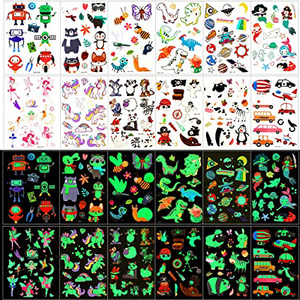 Qpout Tatuajes Temporales para niños,