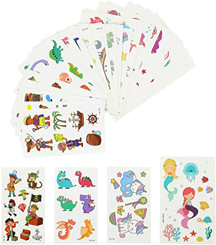 EKKONG Tatuajes Temporales para Niños