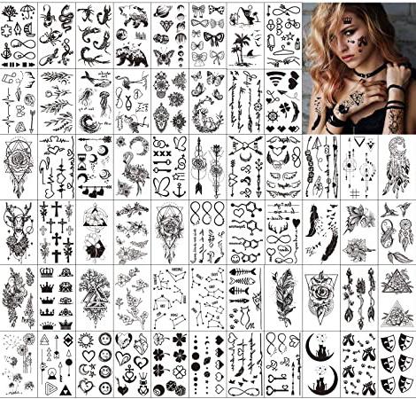 Qpout Tatuajes temporales para adultos