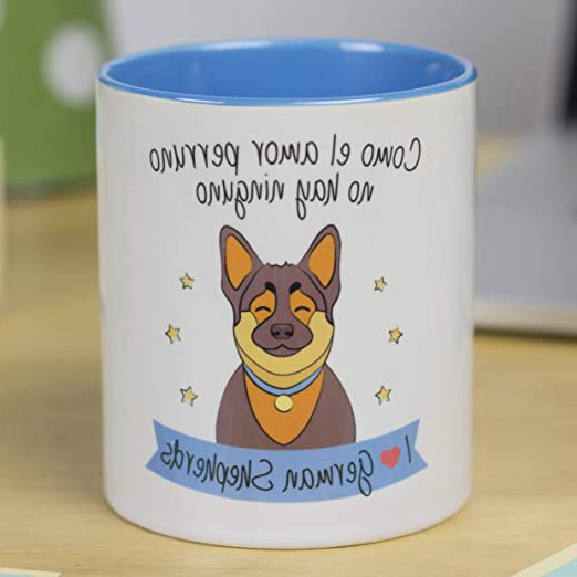 







La Mente es Maravillosa - Taza con frase y dibujo divertido sobre Perro - Regalo original de MASCOTA (Taza Pastor Alemán)






