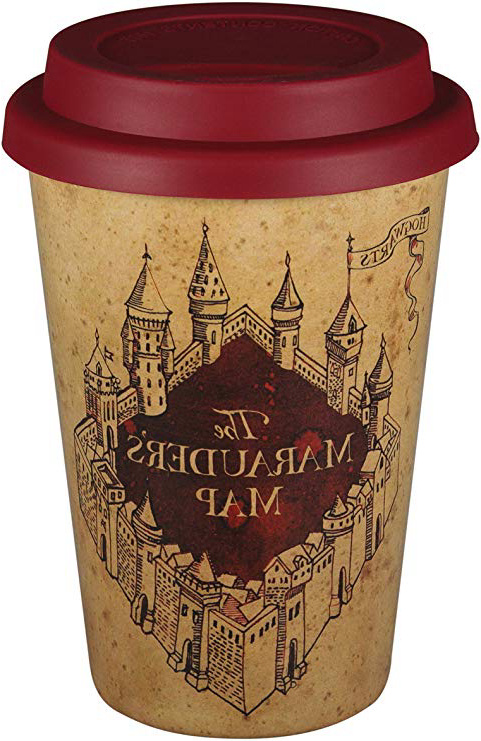 Taza de Viaje Harry Potter HUSKHP01 400ml (Huskup) - Mapa de Marauder