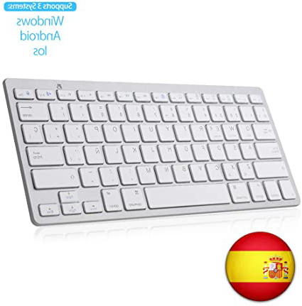 SENGBIRCH Teclado Bluetooth Español, Light