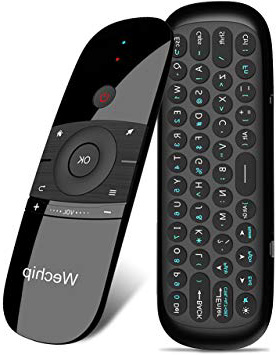 Docooler wechip W1 ratón Aire 2.4 g inalámbrico Teclado Mando a Distancia por Infrarrojos Sentido del Movimiento de 6 Ejes con Receptor USB para Smart TV Android TV Box PC portátil