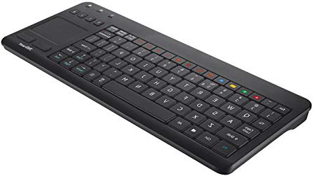 Trust Sento - Teclado inalámbrico para Smart TV Samsung, QWERTY español, negro